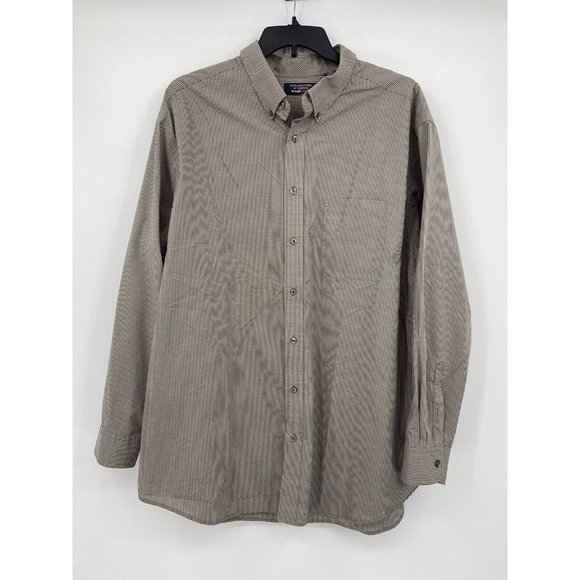 Roundtree & Yorke Travel Smart Long Sleeve Button Down Shirt Men’s Size 3XT - Picture 2 of 4